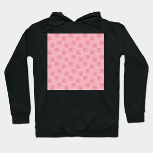 Cotton Candy Pink Abstract Watercolor Square Optical Illusion Tiles Hoodie